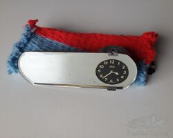 Ford 1934 Clock Rear View Mirror - Restored Original