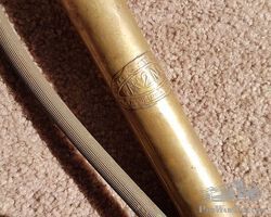 Vintage Brass tyre pump. Hattersley and Davidson