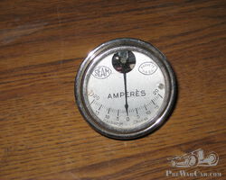 Sifam Nickle Plated Ammeter 12 volt