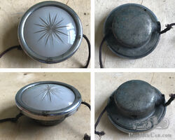 Vintage frosted and cut glass interior light, Rolls Royce, Austin, Morris, Alvis, Riley, Standard, Bentley