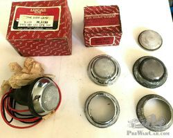 Vintage NOS Lucas L489 Sidelights job lot, Aston Martin Alvis MG Singer Lagonda Jowett Allard Talbot