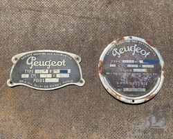 Peugeot chassis plates