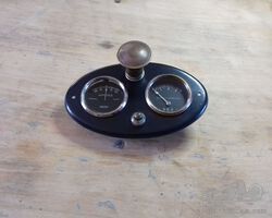 1 off small dashboard with ammeter,oil pression