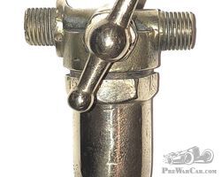 Small vintage fuel filter with tap