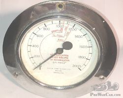 Joseph Tomey and Sons accumulalor / pressure gauge.
