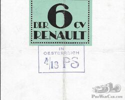 Renault 6 cv 1926