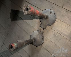 Rear axle banjo for 4 cylinder Praga