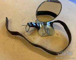 Rear view mirror for fitting on side-mounted spare wheel