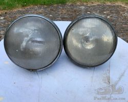 2 Headlights for Alfa 6C 2500, make "Carello"
