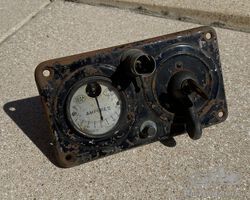 central dashboard with sifam ammeter