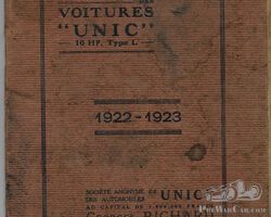 Unic notice entretien