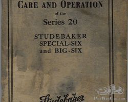 Studebaker Six manual handbook