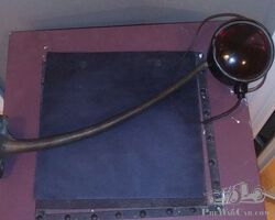 Nice 1900s-1920s Tail light with interesting mounting bracket. Great for racers, speedsters, trucks, etc.