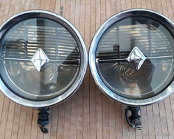 2 x McNaught Spot Lights Circa 1936 English Rolls Royce Bentley Alvis