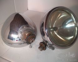 Pair LUCAS L140 headlights
