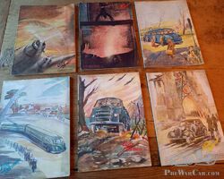 6 original Alfa Romeo magazines 1940 - 1941