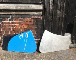 1930’S BUGATTI ALUMINIUM DOOR PANEL SKINS. TYPE 55?