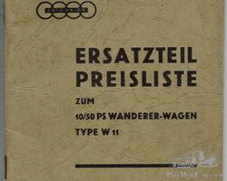 Wanderer Wagen Ersatzteil Preisliste