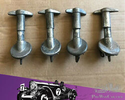 Vintage Ripaults Set 4 Bonnet Sprung Catches, Bentley Riley Alvis Nash Vauxhall