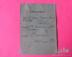 Fahrerlaubnis von 1937 aus Bremen