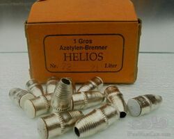 12 original HELIOS burner nozzles 21 liter carbide lamp bike motorcycle carbide