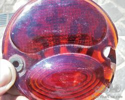 stop tail light, real glass