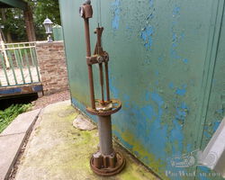 Original 1920's Skeleton Bronze Cylinder Petrol Pump