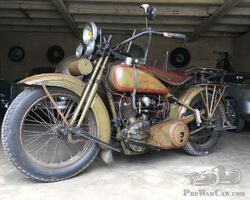Harley 1200 JD sidecar preserved original