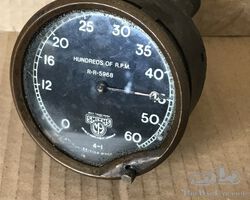 Vintage Smiths R-R5968 Rev Counter 6000 RPM for repair, Rolls Royce Bentley MG Riley Aston Martin Austin