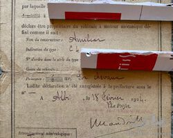 'Carte Grise' Amilcar