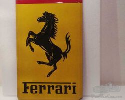 Enamel advertising board Ferrari - more than 45 years old - reproduction