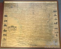 1900 De Dion Bouton Road Map of France