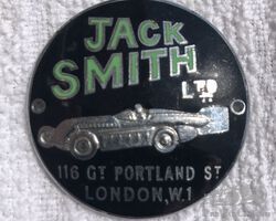 Jack Smith dash plaque