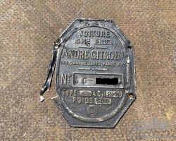 chassis number plate for Citroen 5HP