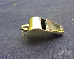 Brass whistle, original, French police or military