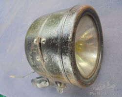 Bicycle lamp pre-war etched original glass Radior