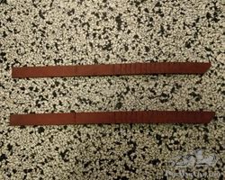 2 x Original wooden gasoline measuring stick