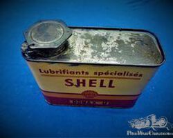 Oil can 2 liter shell old new stock sealed
