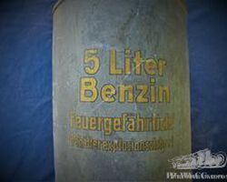 german petrol can 5 liter, new old stock