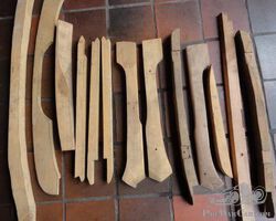 newly made wood body sections Morris Eight 2/4 seater open