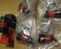 ORIGINAL LUCAS IGNITION WARNING LAMPS.