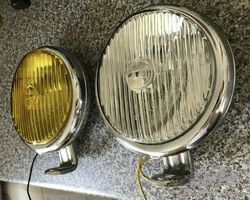 Vintage Bosch Peaked Bosch Fog & Spot Lamps, Porsche 356 VW Beetle Mercedes Benz