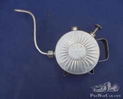 Oil can, 1890 - 1910, nickel-plated brass,