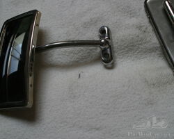Nickel plated rear view mirror