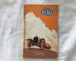 Original maintenance booklet Delage types DI and DE 1925