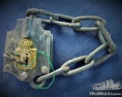 antique trunk lock