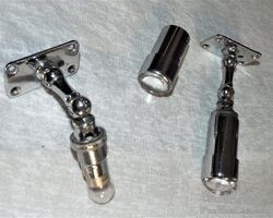 A PAIR VINTAGE CLASSIC NEW OLD STOCK INTERIOR LAMPS FULLY ARTTICULATED FOR HIGH CLASS CARS
