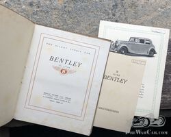 Bentley 3 1/2 litre brochure/catalogue
