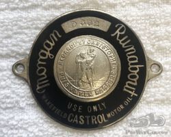 Morgan dash plaque