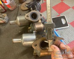 Two complete Bronze SU Carburetors 1 1/4